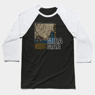 Miramar Map Baseball T-Shirt